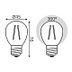 лампа светодиодная gauss filament elementary e27 8w 2700k 52218