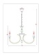 подвесная люстра arte lamp collinetta a4094lm-8pb