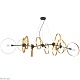 подвесная люстра crystal lux armonica sp8 black/brass v2
