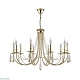 подвесная люстра crystal lux victoria sp10 gold/amber