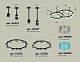 комплект подвесного светильника ambrella light techno ring xr92221210 (a9222, a9227, c9238, c9232, n8480, n8488)