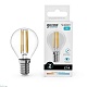 лампа светодиодная gauss filament elementary e14 8w 4100k 52128