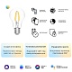 лампа светодиодная диммируемая филаментная gauss smart home filament e27 6,5w 2000-6500k прозрачная 1220112
