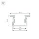 профиль arlight pds-fs-2000 anod black 040734