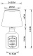 настольная лампа arte lamp isola a4272lt-1gy
