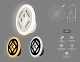настенный светодиодный светильник ambrella light ice fa2955