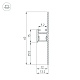 алюминиевый профиль arlight arh-plintus-fantom-2000 black 038550