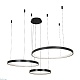 подвесная люстра led4u l8806-800-580-380 bk
