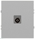 розетка эра arktik 16-3101-03 tv одиночная алюминий б0070466