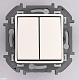 переключатель двухклавишный legrand inspiria 673655