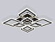 потолочная люстра ambrella light acrylica original fa8912