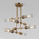 потолочная люстра eurosvet oriens 60166/8 латунь smart a068072