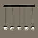 подвесной светильник delight collection md24001033-5b black/clear