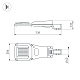 уличный консольный светильник arlight oxor-gres-739х286-120w day4000 (gr, 150x80 deg, 230v) 055496