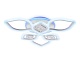 потолочная светодиодная люстра ambrella light acrylica ice fa282
