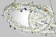 подвесная люстра am group ovale gd d600