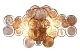 настенный светильник crystal lux deseo ap2 gold