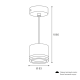 подвесной светильник wolta luce wsl-gx53/p06bl