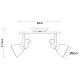 спот arte lamp jovi a1677pl-2go