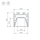 профиль arlight line-3535-tray-3000 black (алюминий) 062196