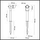 грунтовый светильник odeon light stima 6648/6gl