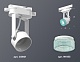 трековый однофазный светильник ambrella light track system xt6601063 (c6601, n6153)