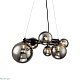 подвесная люстра delight collection wendt kg1202p-6 grey/clear