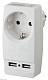 разветвитель электрический эра sp-1e-usb-w б0026332