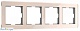 рамка на 4 поста werkel acrylic айвори 4690389190551 w0042743 a062134