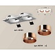 комплект встраиваемого светильника ambrella light techno spot xc6525005 swh/ppg белый песок/золото розовое полированное (c6525, n6114)