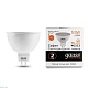 лампа светодиодная gauss gu5.3 5.5w 3000k матовая 13516