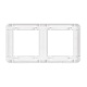 рамка двухместная arlight frm-versa-pl-2-wh 043776