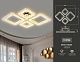 потолочный светодиодный светильник ambrella light acrylica ice fa1726