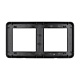 рамка двухместная arlight frm-versa-pl-2-bk 043778