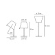 настольная лампа 0315010a melampo artemide