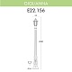 уличный фонарь fumagalli gigi/anna e22.156.000.byf1r