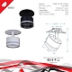 встраиваемый спот reluce 53024-9.0-001ct gx53 bk