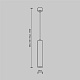 подвесной светодиодный светильник maytoni technical pendant focus led p072pl-l12b3k-1