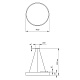подвесной светодиодный cветильник geometria эра ring spo-131-w-40k-045 45вт 4000к белый б0050558