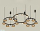 комплект подвесного светильника ambrella light techno ring xr92092000 (a9209x3, c9242, c9238, c9232, n8145, n8124)