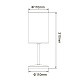 настольная лампа uniel uml-b308 e14 black/beige ul-00012425