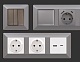 рамка двухместная ambrella volt line af110502