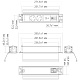 блок розеток 41t (2 секции, usb + type c + rj45 + hdmi) mebax 00-00002594