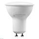 лампа светодиодная thomson gu10 10w 6500k полусфера матовая th-b2328