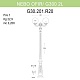 уличный фонарь fumagalli nebo ofir/g300 g30.202.r20.wxe27