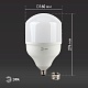 лампа светодиодная эра e40 65w 6500k led power t160-65w-6500-e27/e40 б0027924