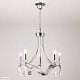 подвесная люстра eurosvet adelia 60064/5 хром