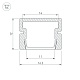 алюминиевый профиль arlight pds-sm-3000 anod 038815