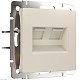 розетка двойная ethernet rj-45 werkel 4690389192289 w1181162 a062429