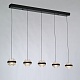 подвесная люстра delight collection indiana md22030002-5b black/clear